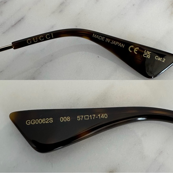 New! Authentic Gucci Aviator Sunglasses - Picture 11 of 13